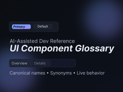 UI Component Glossary